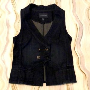 Banana Republic Dark Denim double-breasted Vest